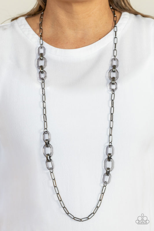 Have I Made Myself Clear? - black - Paparazzi necklace