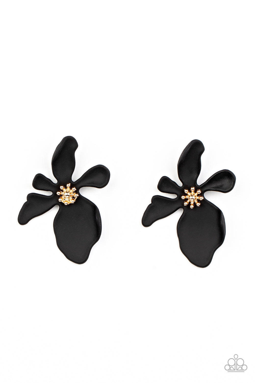 Hawaiian Heiress - black - Paparazzi earrings