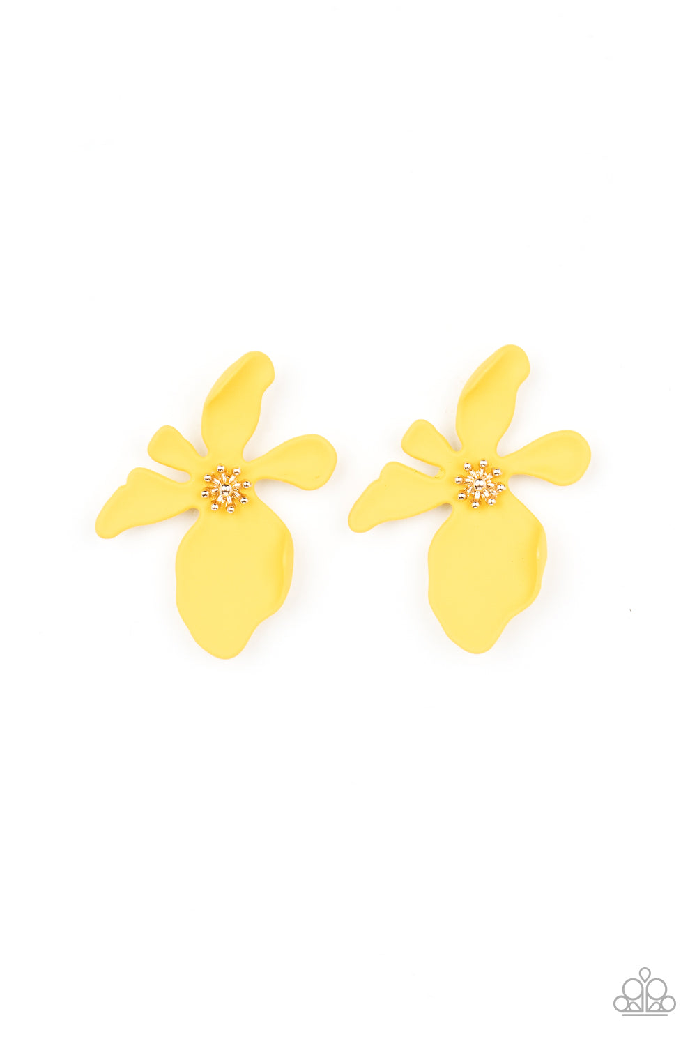 Hawaiian Heiress - yellow - Paparazzi earrings