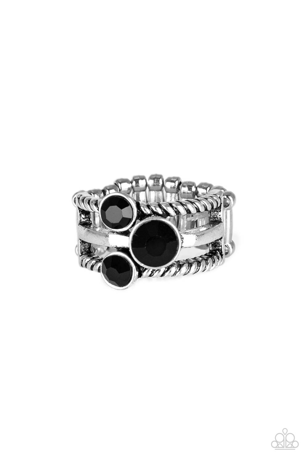 Head In The Stars - black - Paparazzi ring