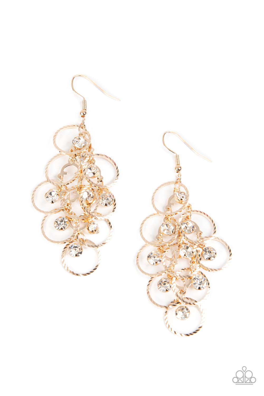 Head Rush - gold - Paparazzi earrings