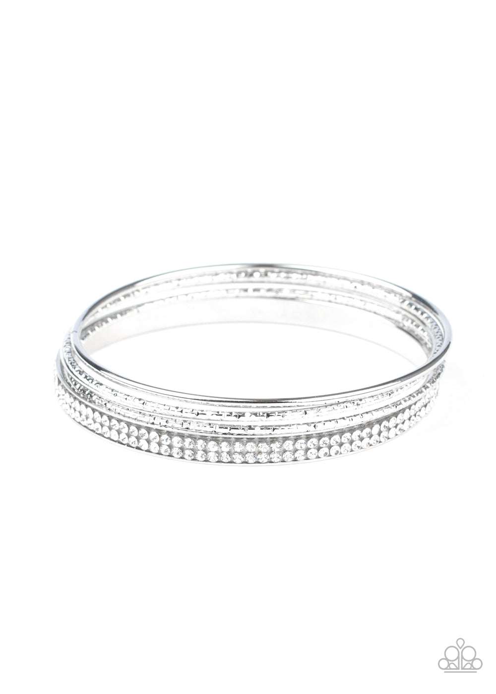 Heap It On - white - Paparazzi bracelet