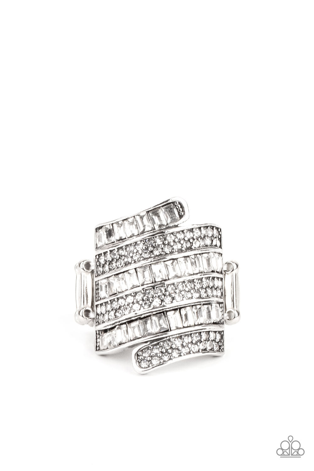 Hear Me UPROAR - white - Paparazzi ring
