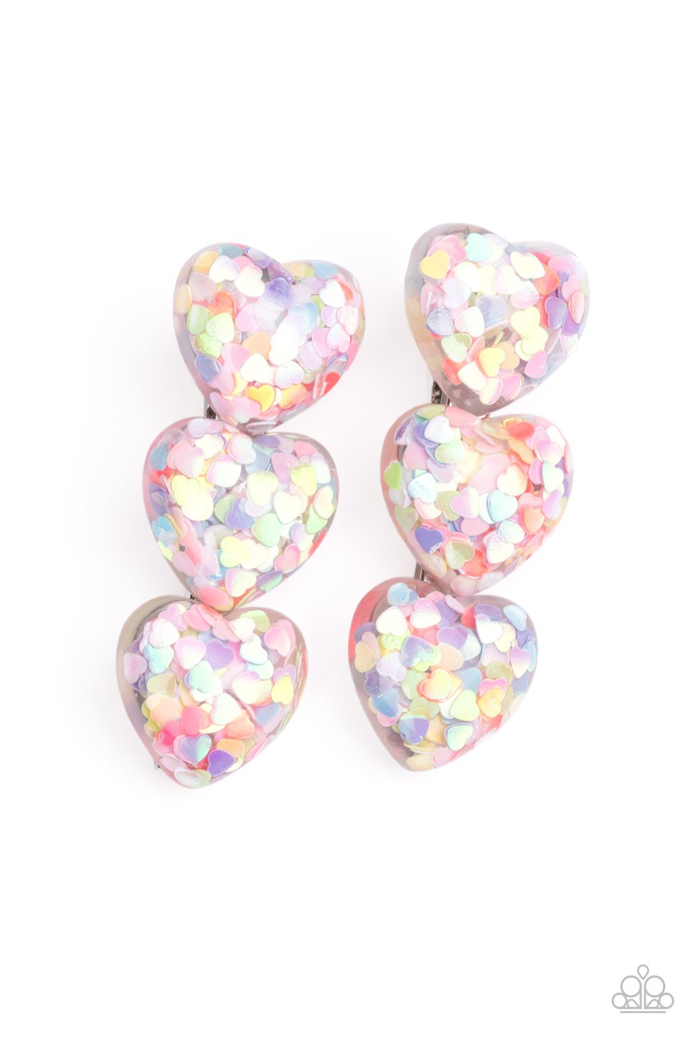 Heart Full of Confetti-multi-Paparazzi hair clips