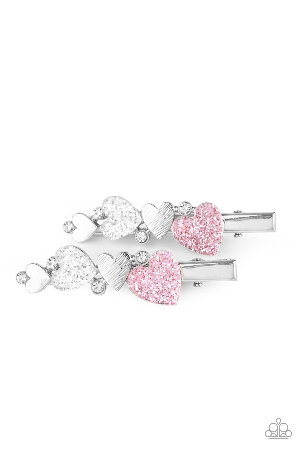 Heart Shocker-pink-Paparazzi hair clip