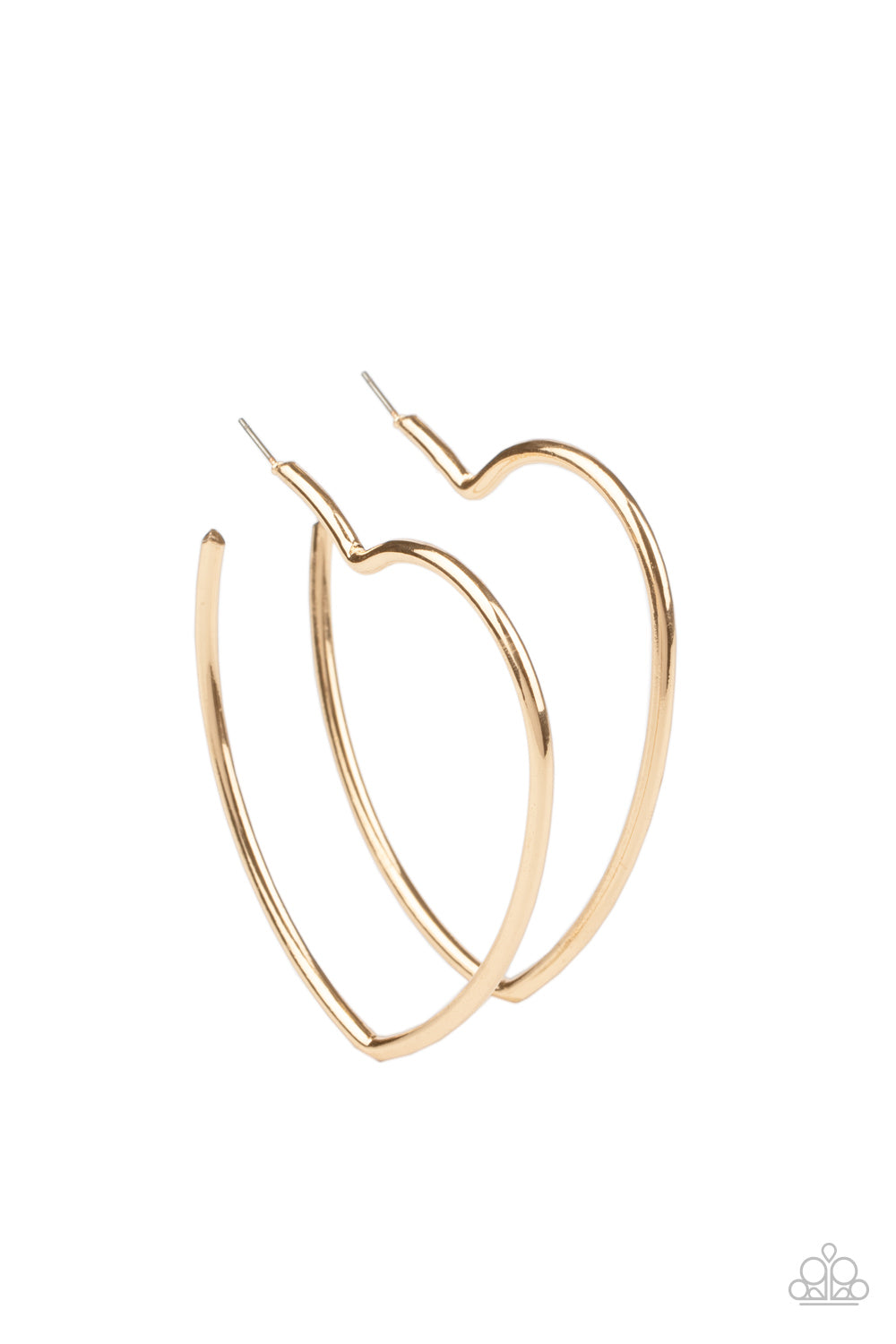 Heartbreaker Hustle - gold - Paparazzi earrings