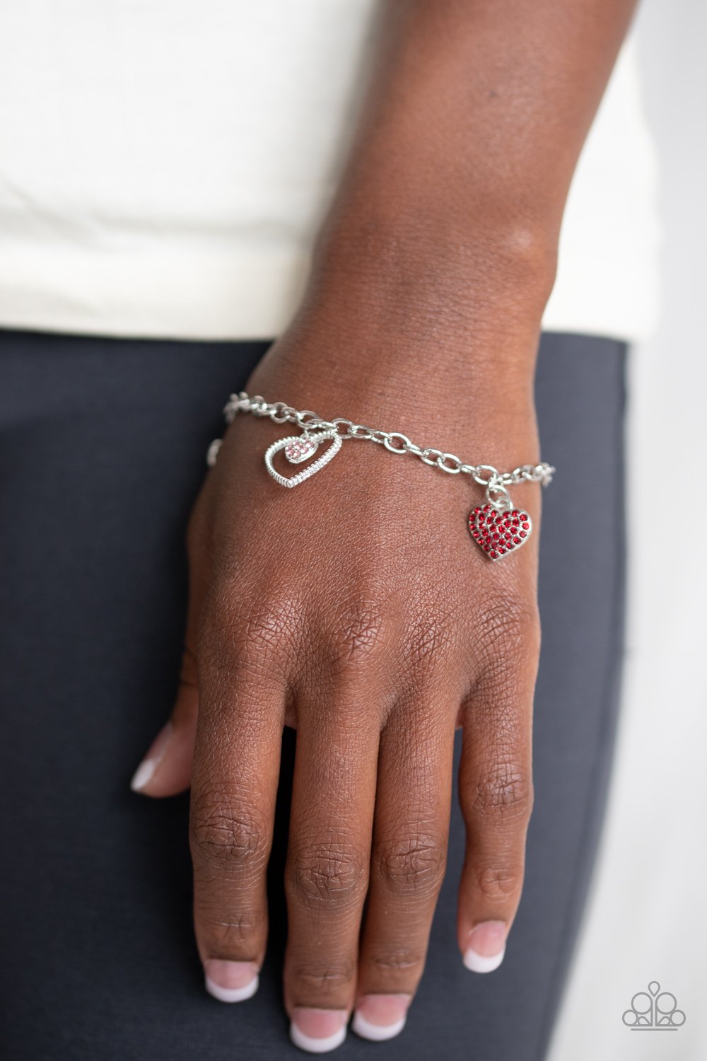 Hearts and Harps-multi-Paparazzi bracelet