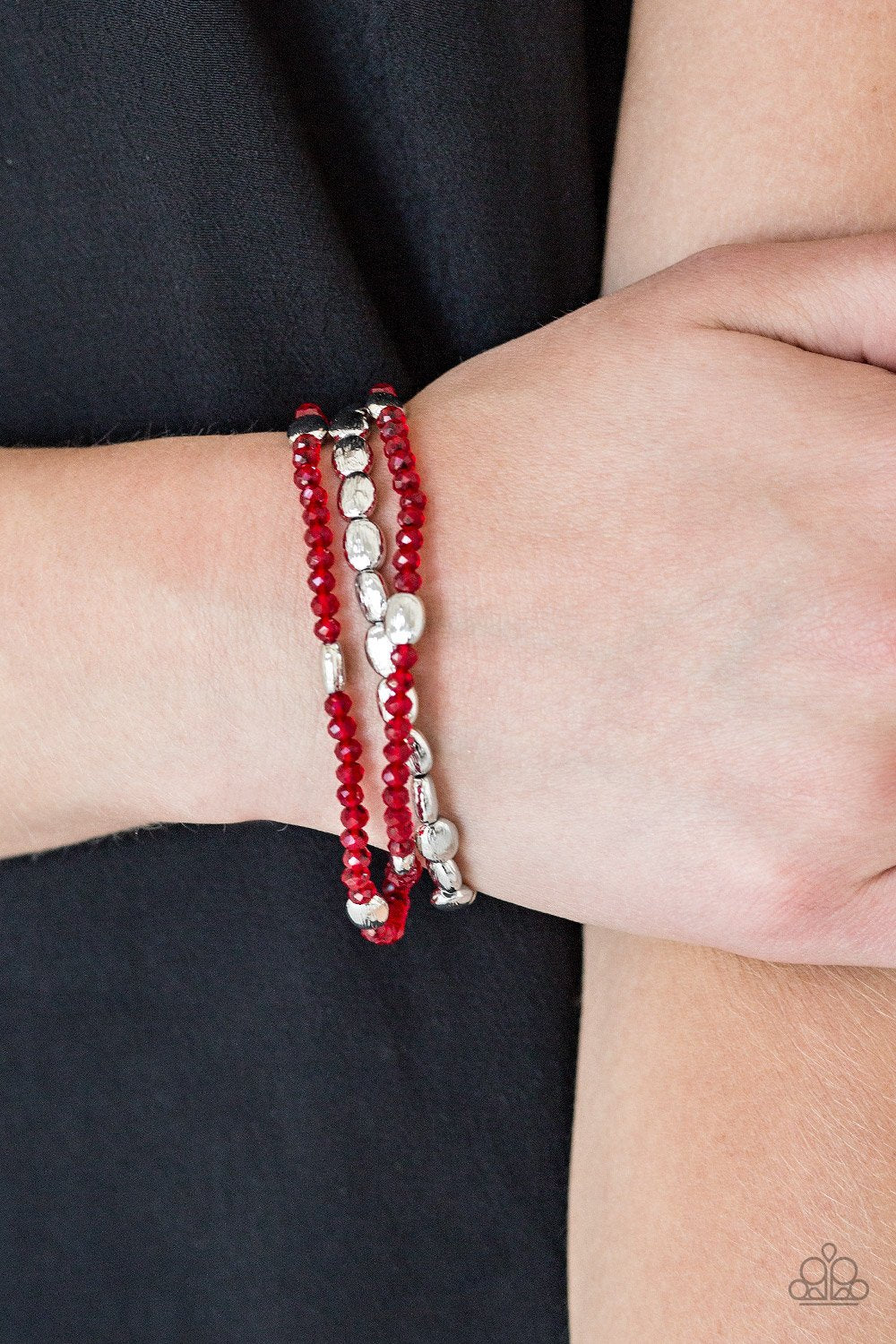 Hello Beautiful - red - Paparazzi bracelet