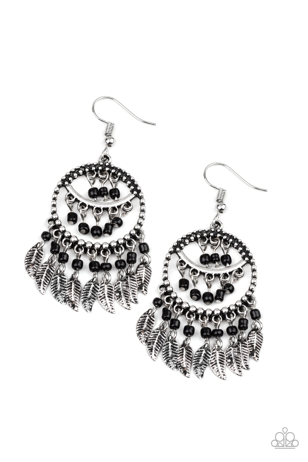 Herbal Remedy - black - Paparazzi earrings