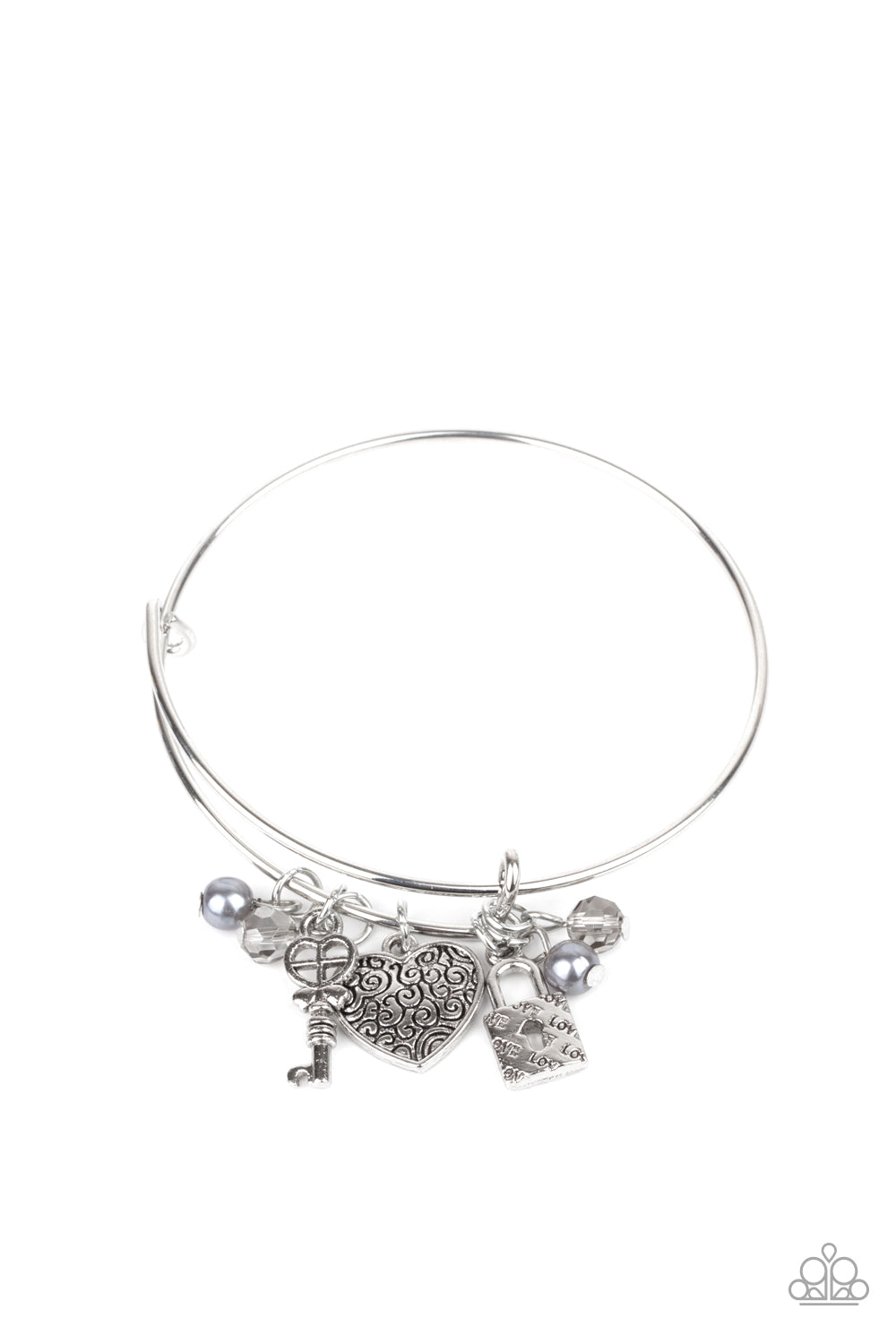 Here Comes Cupid - silver - Paparazzi bracelet