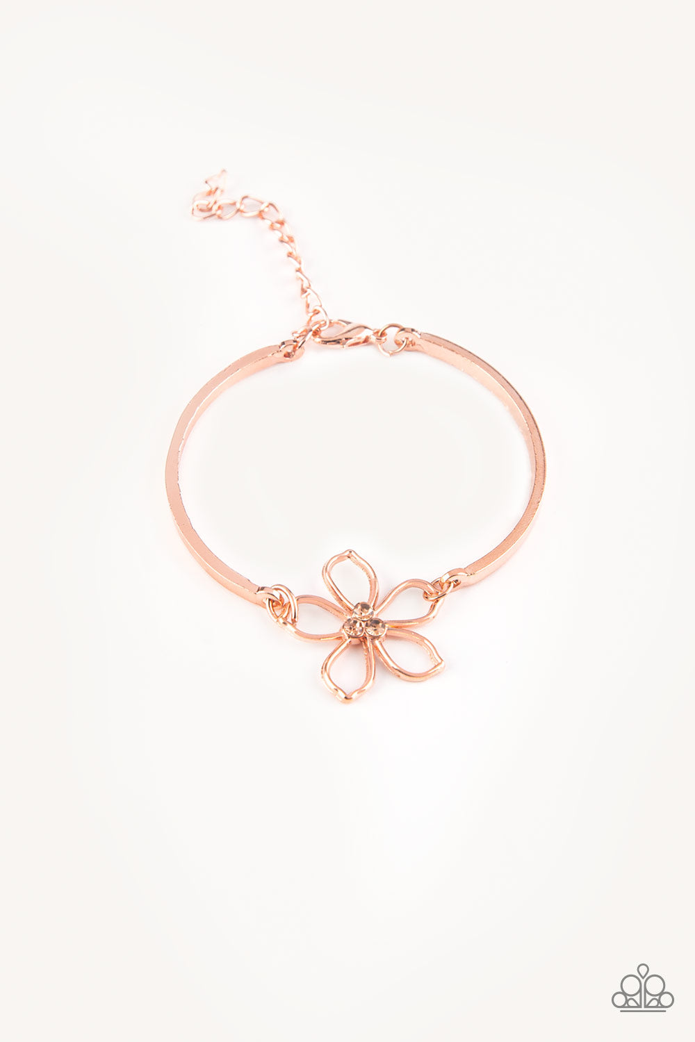 Hibiscus Hipster - copper - Paparazzi bracelet