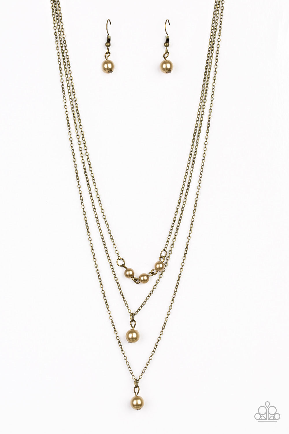 High Heels and Hustle - brass - Paparazzi necklace