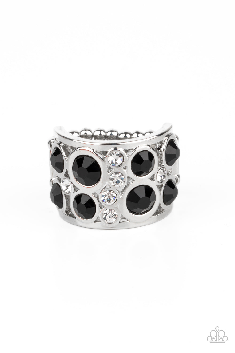 High Roller Royale - black - Paparazzi ring