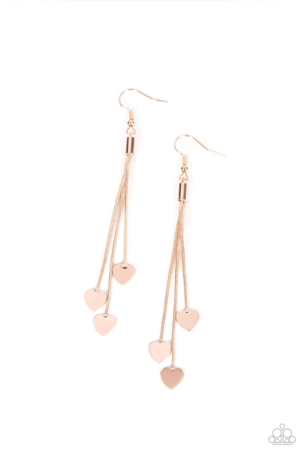 Higher Love - rose gold - Paparazzi earrings