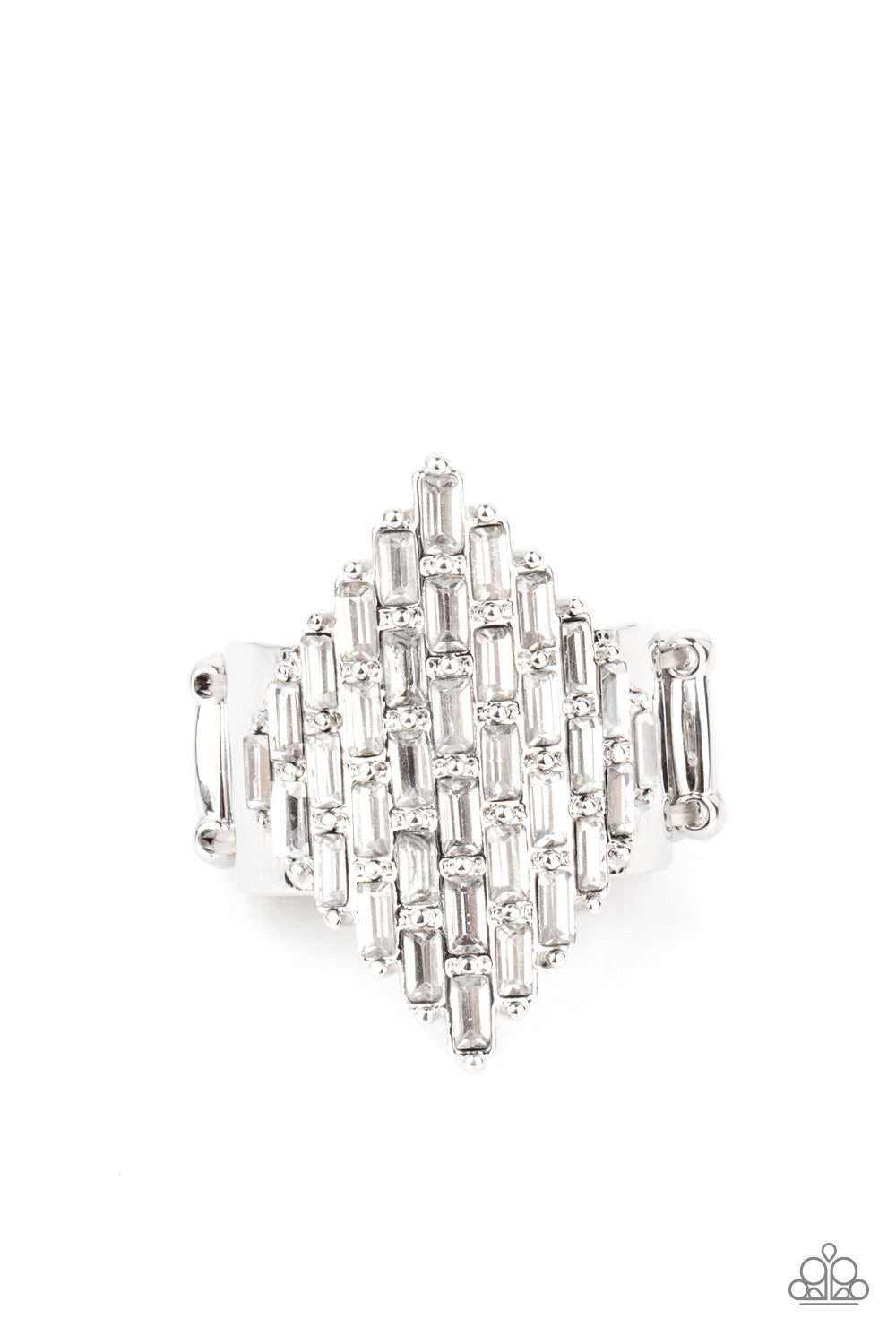 Hive Hustle - white - Paparazzi ring