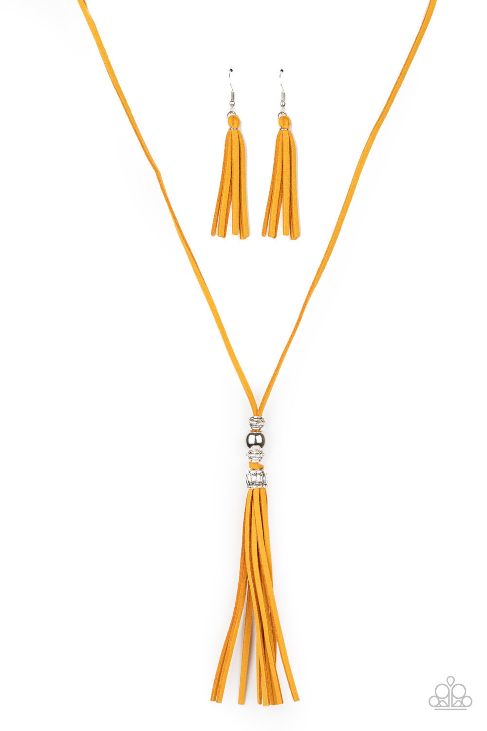 Hold My Tassel - yellow - Paparazzi necklace