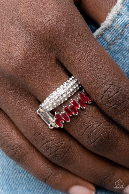 Hold Your CROWN High - red - Paparazzi ring