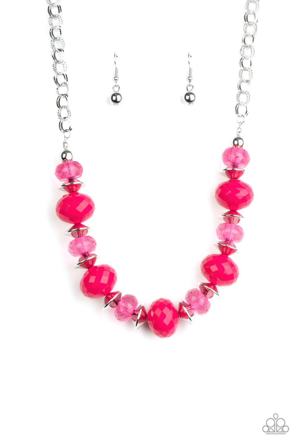 Hollywood Gossip - pink - Paparazzi necklace