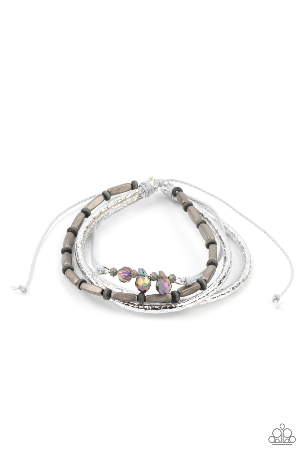 Holographic Hike - silver - Paparazzi bracelet