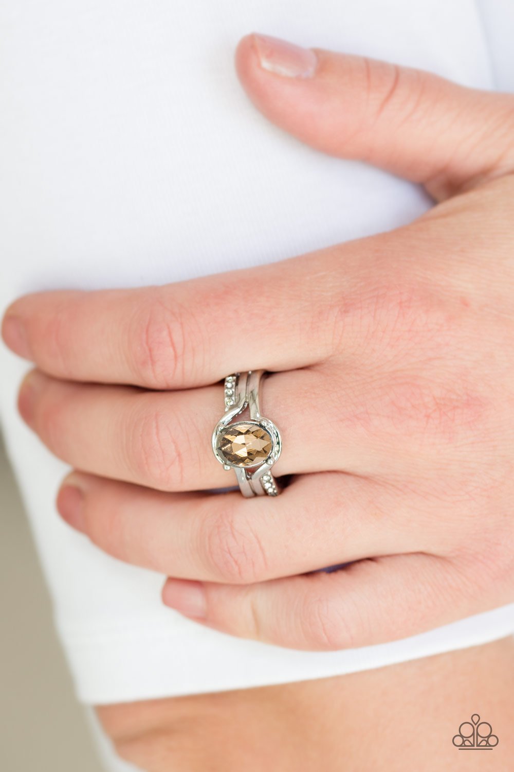 Home Is Where the Castle is - brown - Paparazzi ring