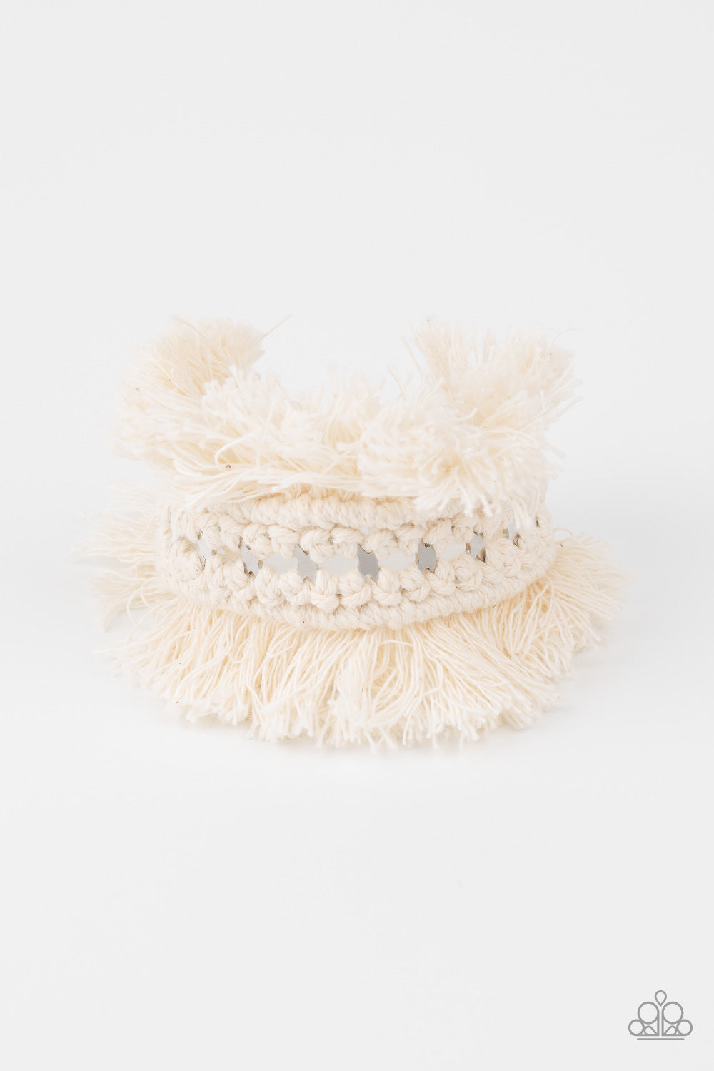 Homespun Hardware - white - Paparazzi bracelet