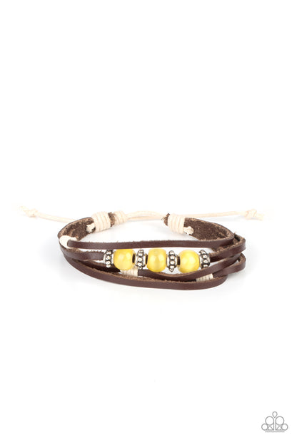 Homespun Radiance - yellow - Paparazzi bracelet