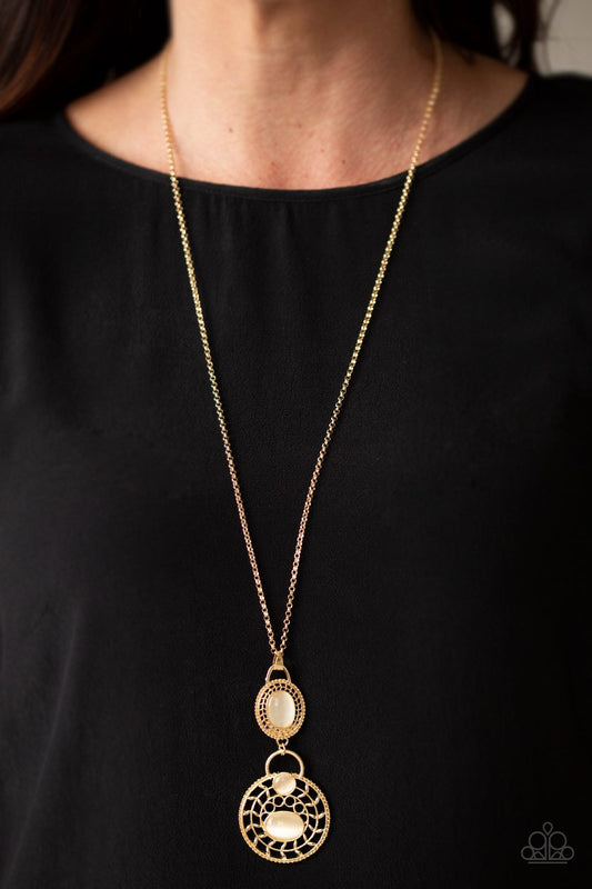Hook, VINE, and Sinker - gold - Paparazzi necklace