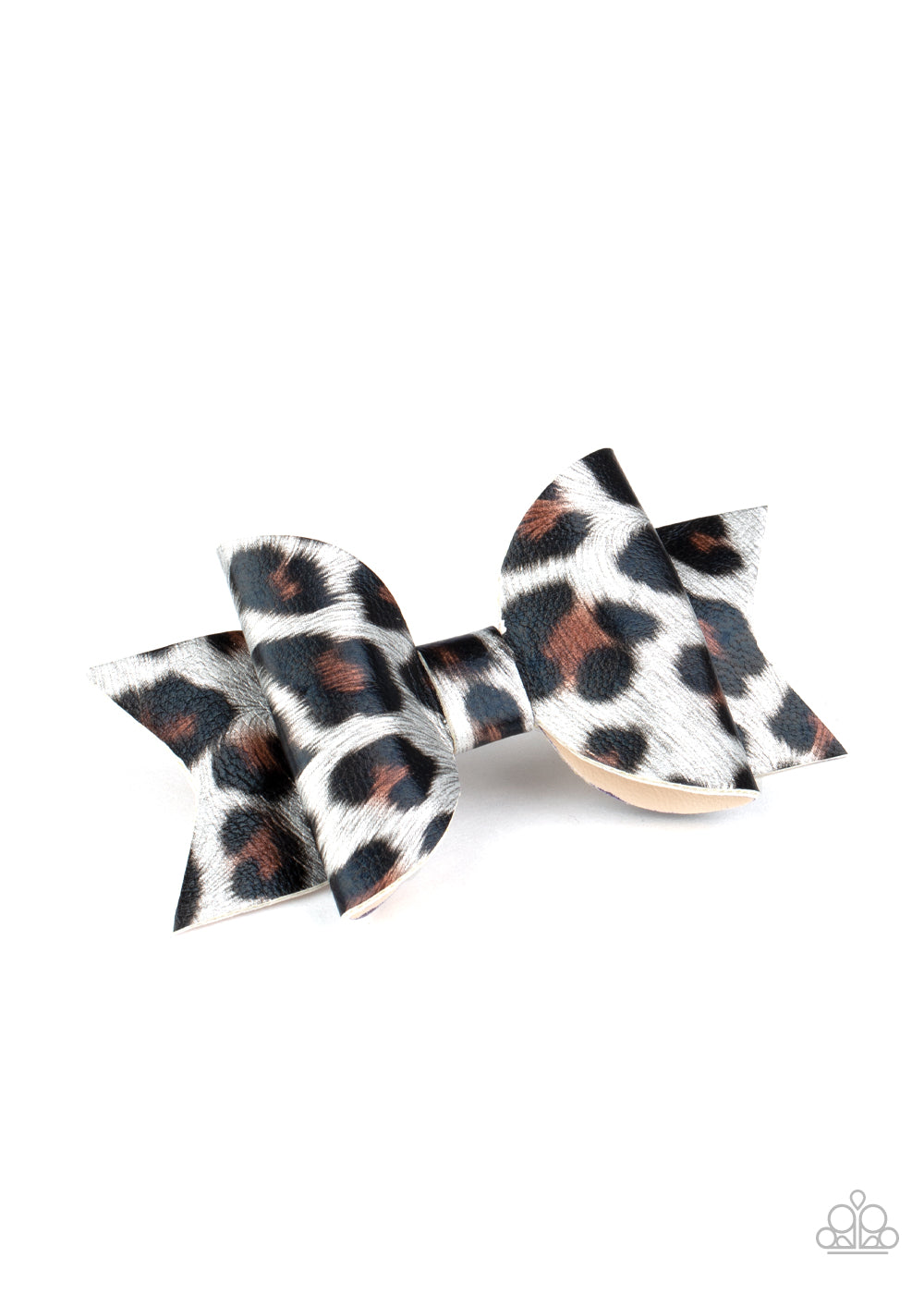 Hooked on a FELINE - silver - Paparazzi hair clip