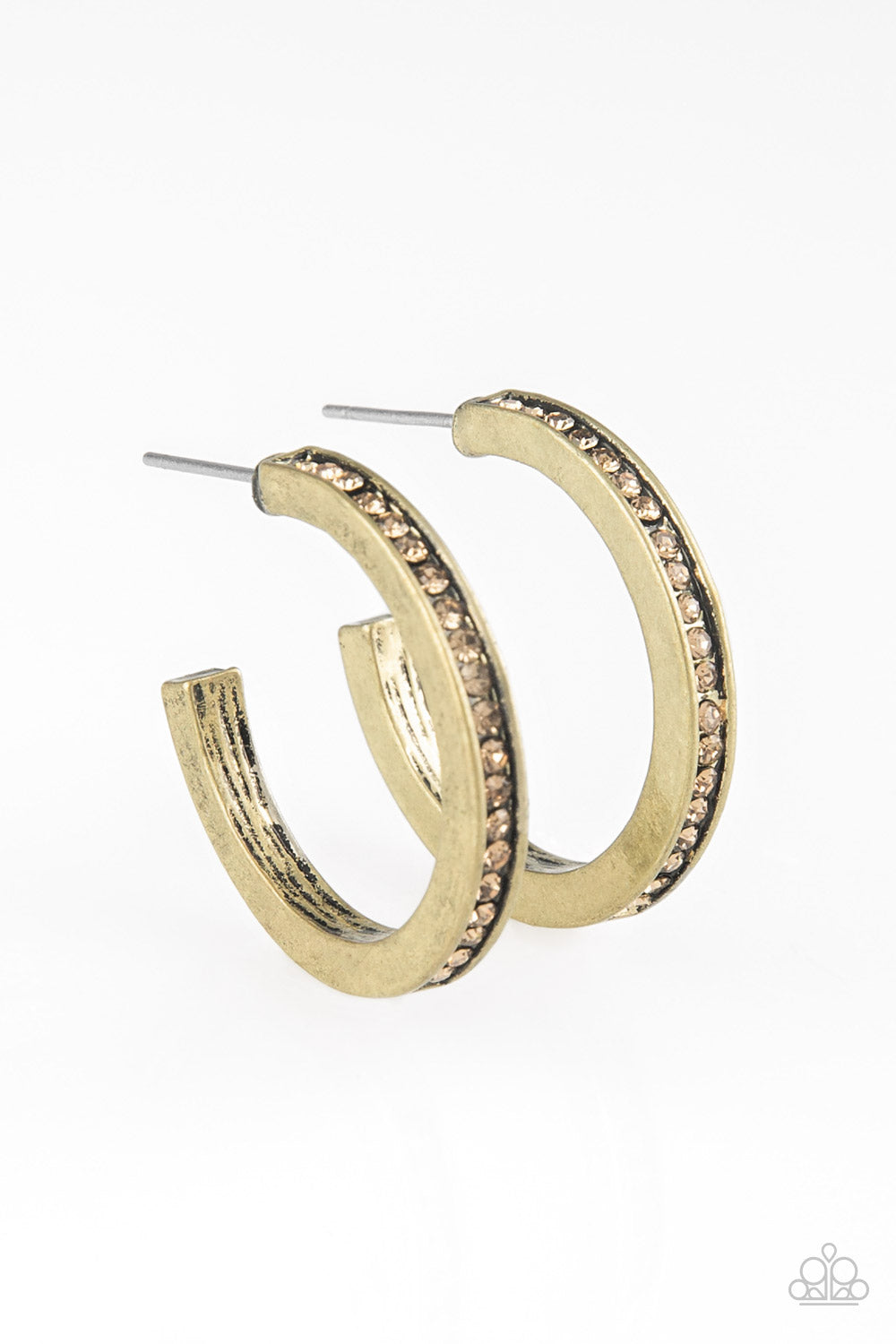 Hoop Haven - brass - Paparazzi earrings