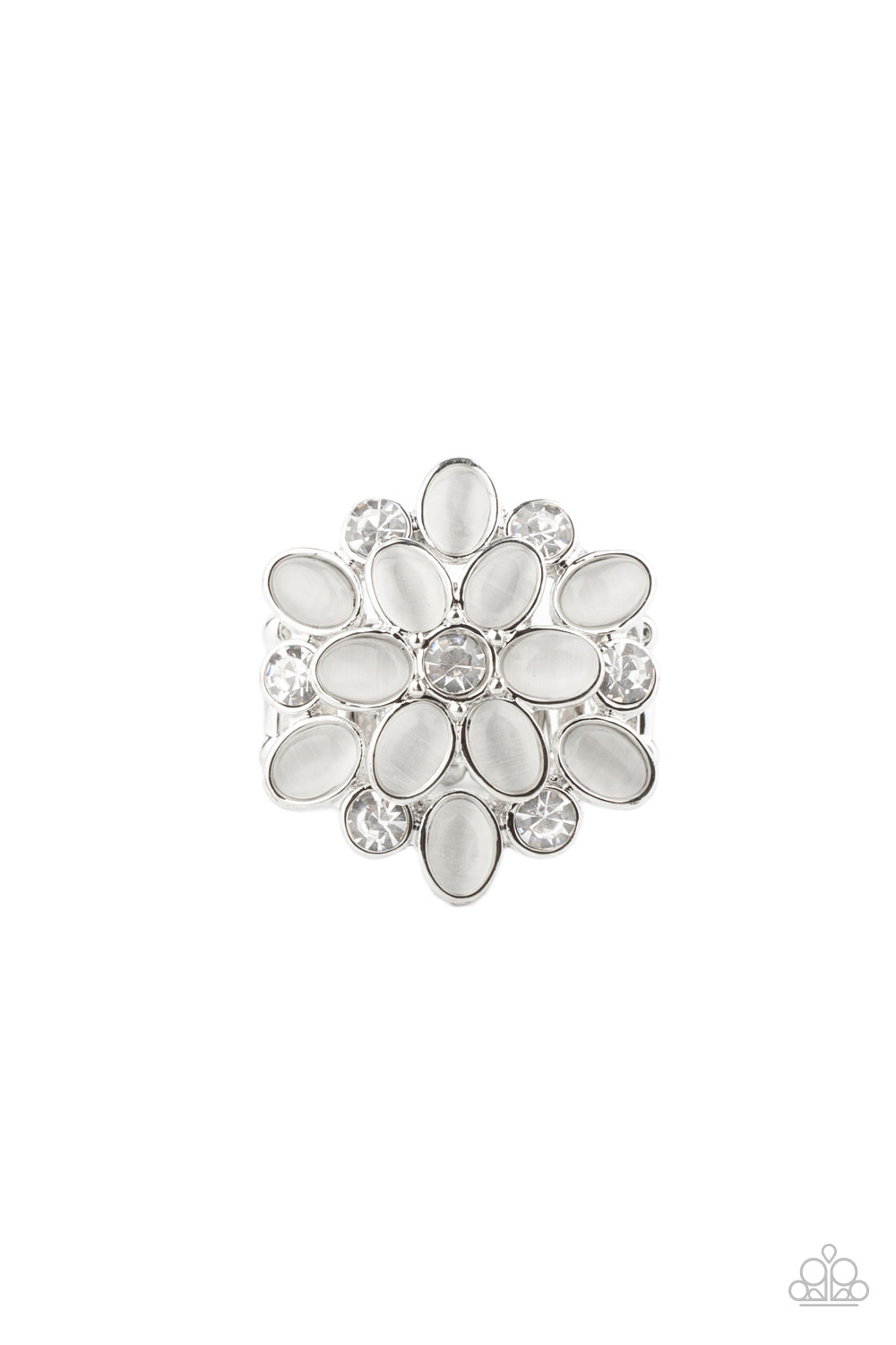 Hopes and GLEAMS - white - Paparazzi ring