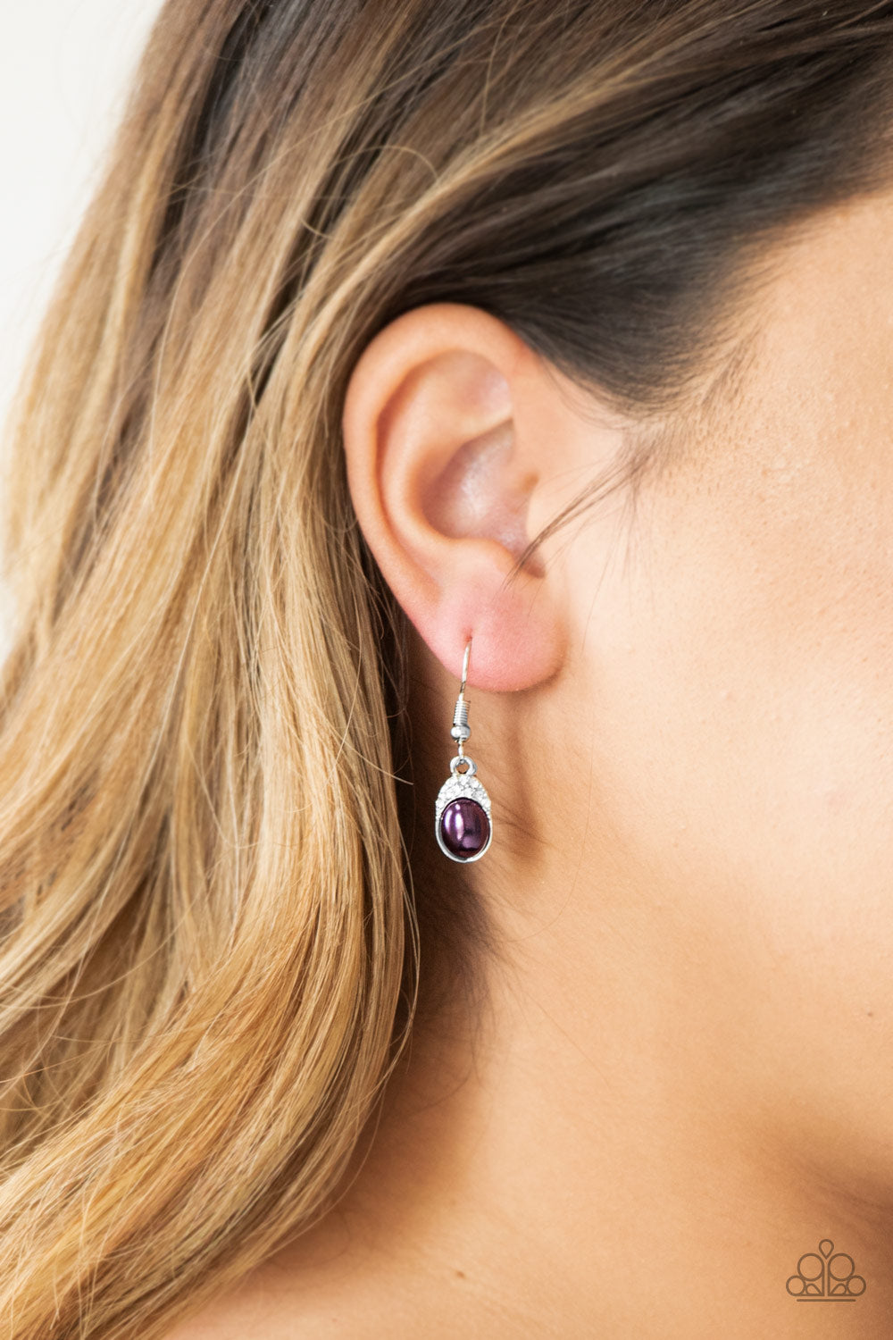 How Fancy - purple - Paparazzi earrings