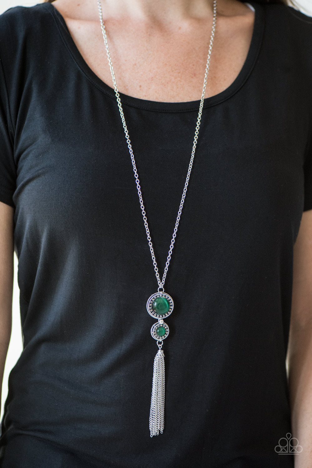 I Wheel if You Wheel - green - Paparazzi necklace