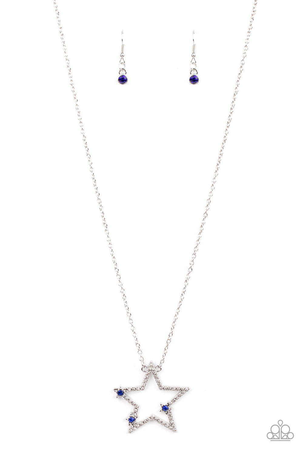 I Pledge Allegiance to the Sparkle - blue - Paparazzi necklace