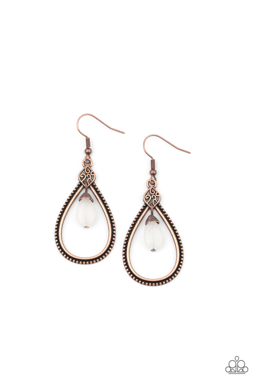 I'll Believe It ZEN I See It - copper - Paparazzi earrings