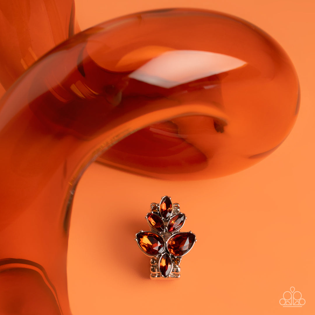 Ice-Cold Couture - brown - Paparazzi ring