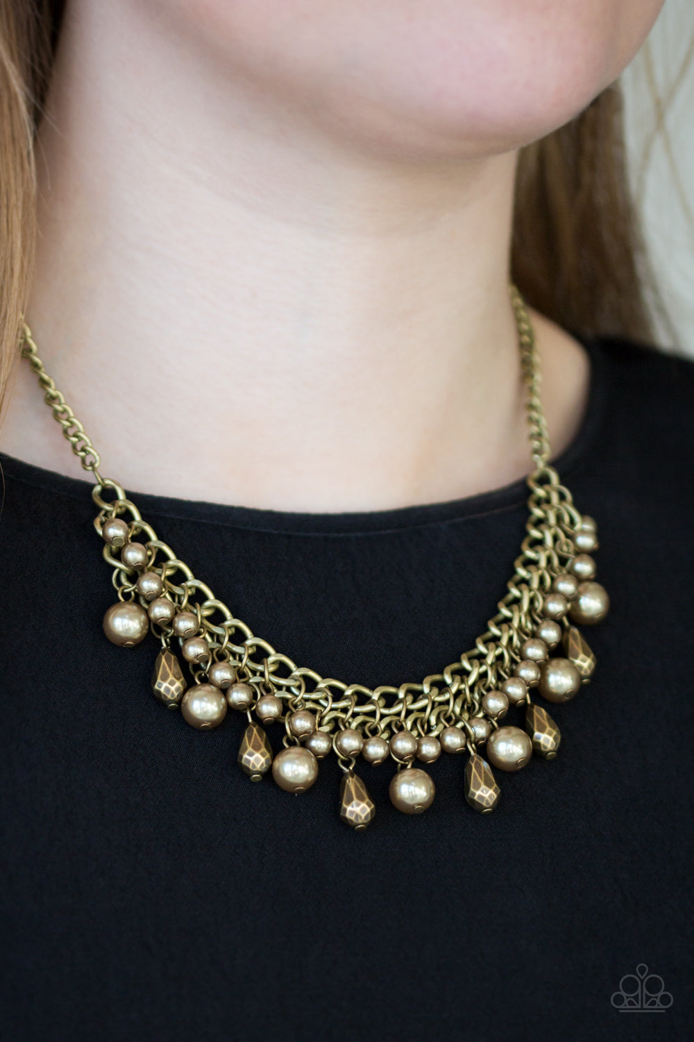 Imperial Idol - brass - Paparazzi necklace