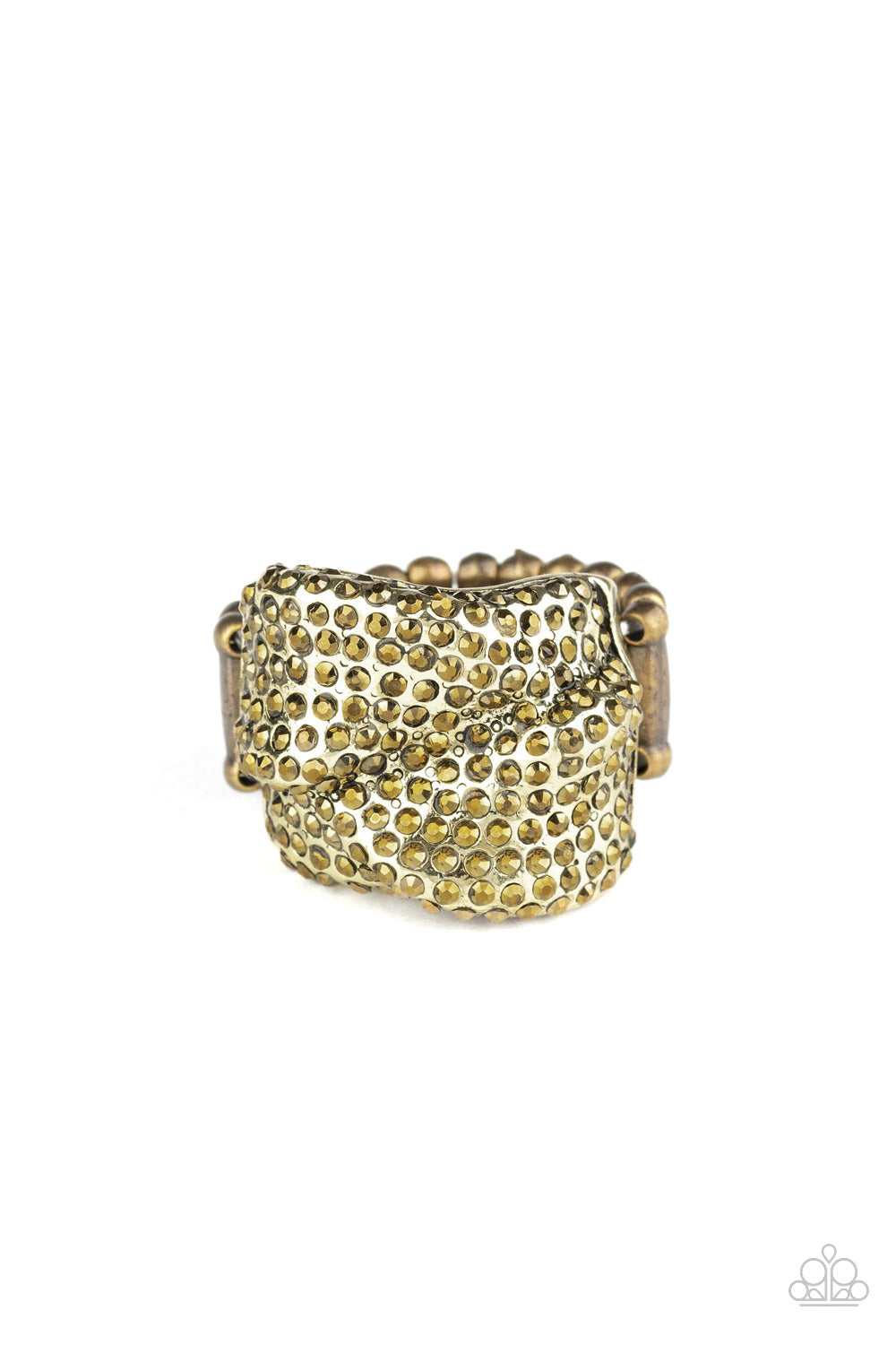Imperial Industrialism - brass - Paparazzi ring