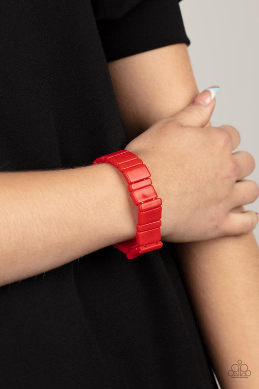 In Plain SIGHTSEER - red - Paparazzi bracelet