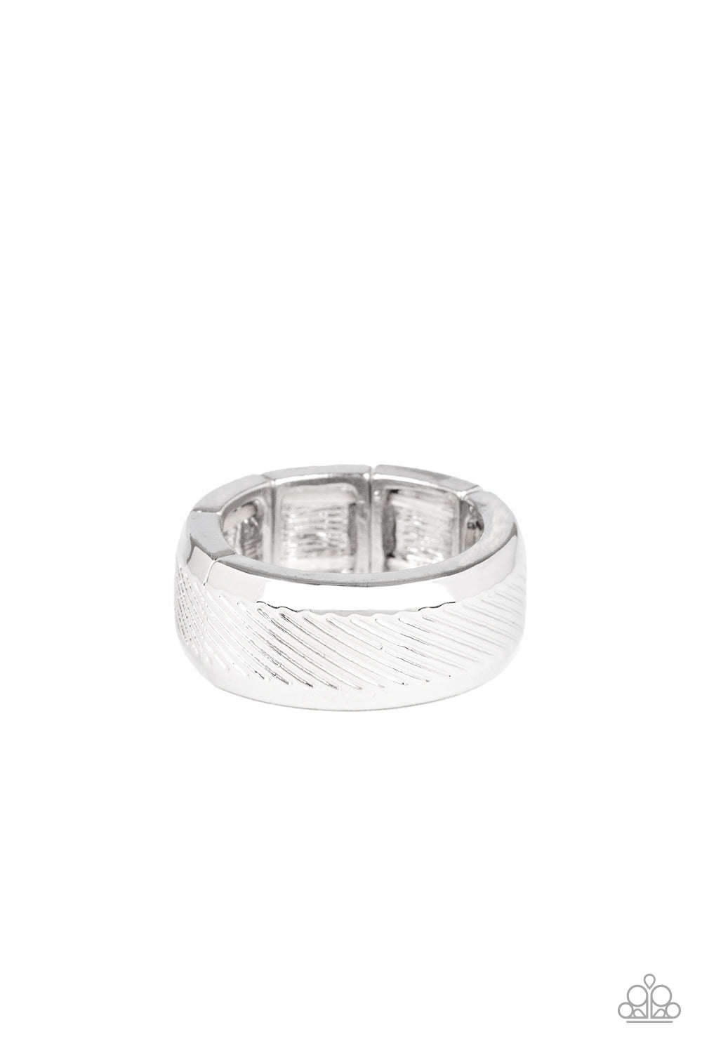 In a Scrape - silver - Paparazzi MENS ring