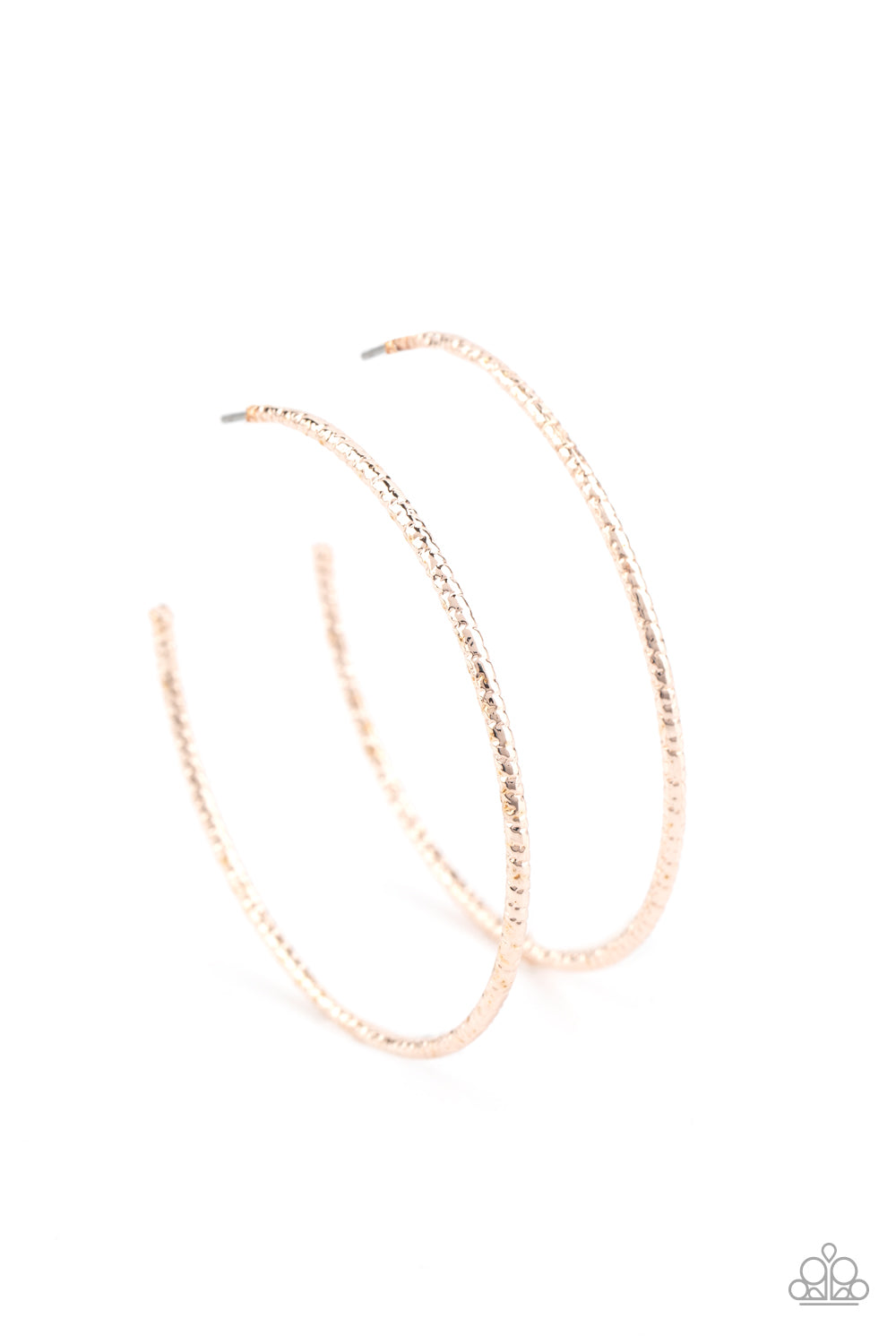 Inclined to Entwine - rose gold - Paparazzi earrings