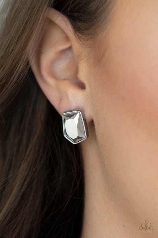 Indulge Me - silver - Paparazzi earrings