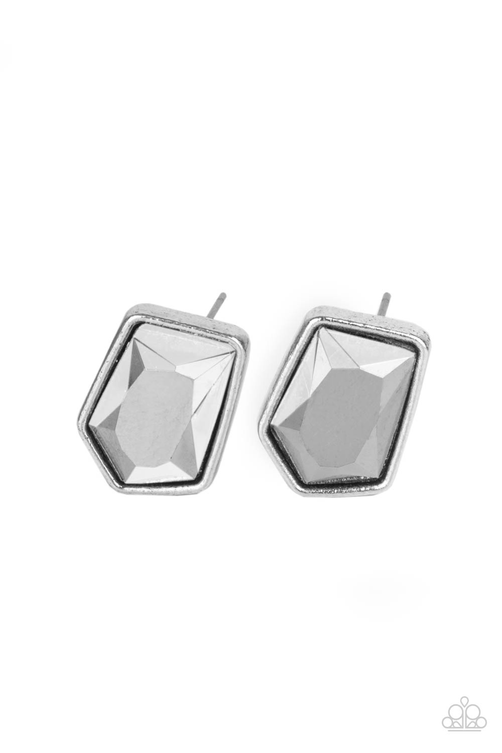 Indulge Me - silver - Paparazzi earrings