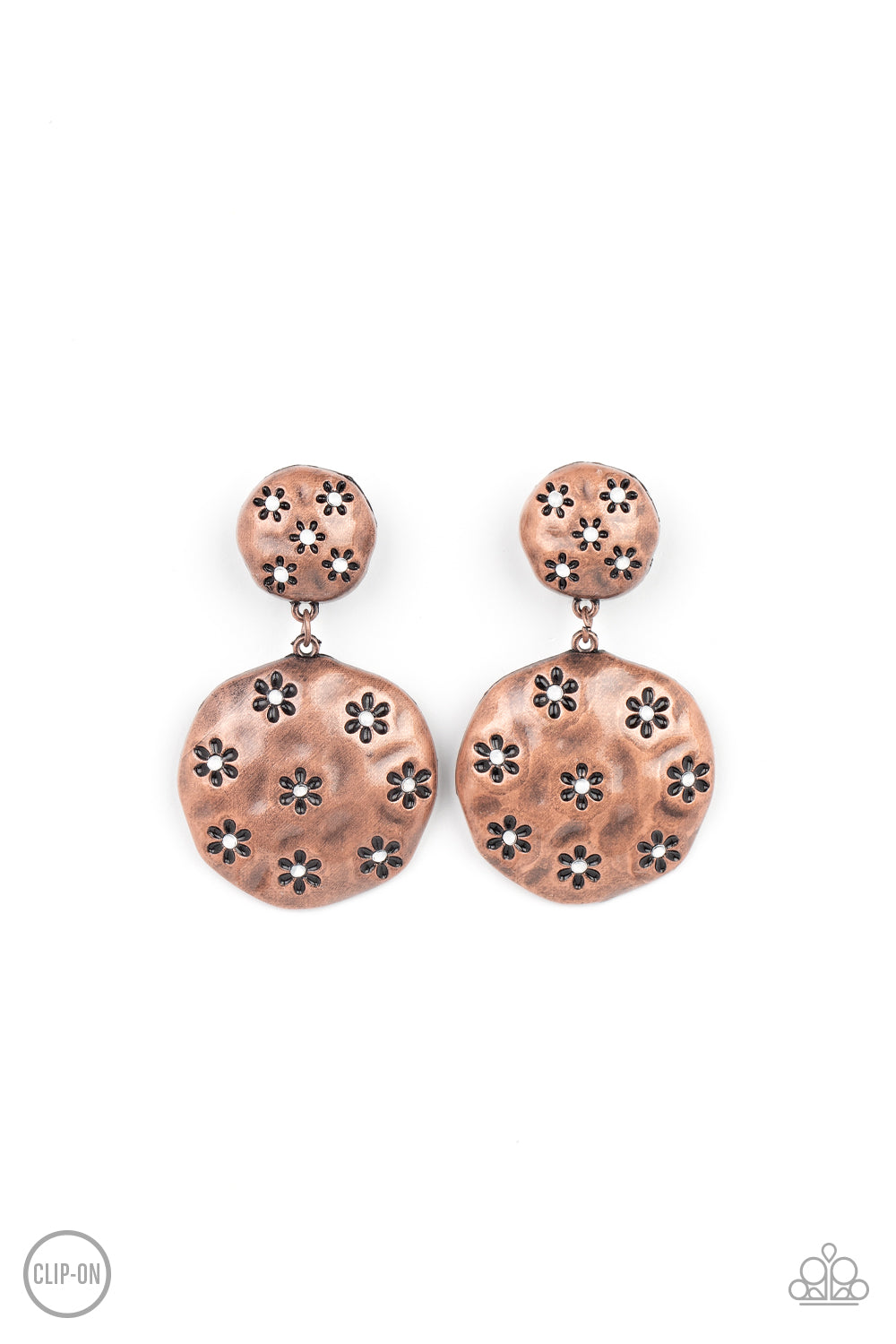 Industrial Fairytale - copper - Paparazzi CLIP ON earrings