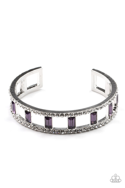 Industrial Icing - purple - Paparazzi bracelet