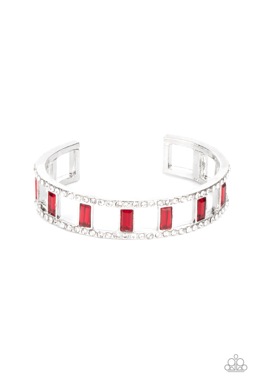 Industrial Icing - red - Paparazzi bracelet