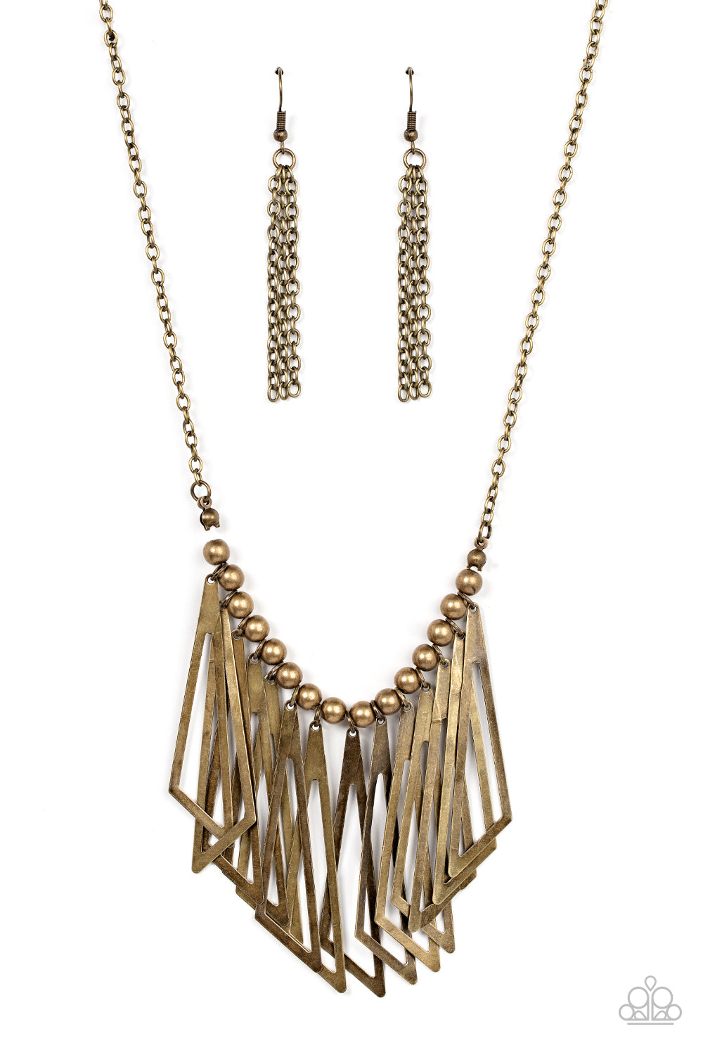 Industrial Jungle - brass - Paparazzi necklace