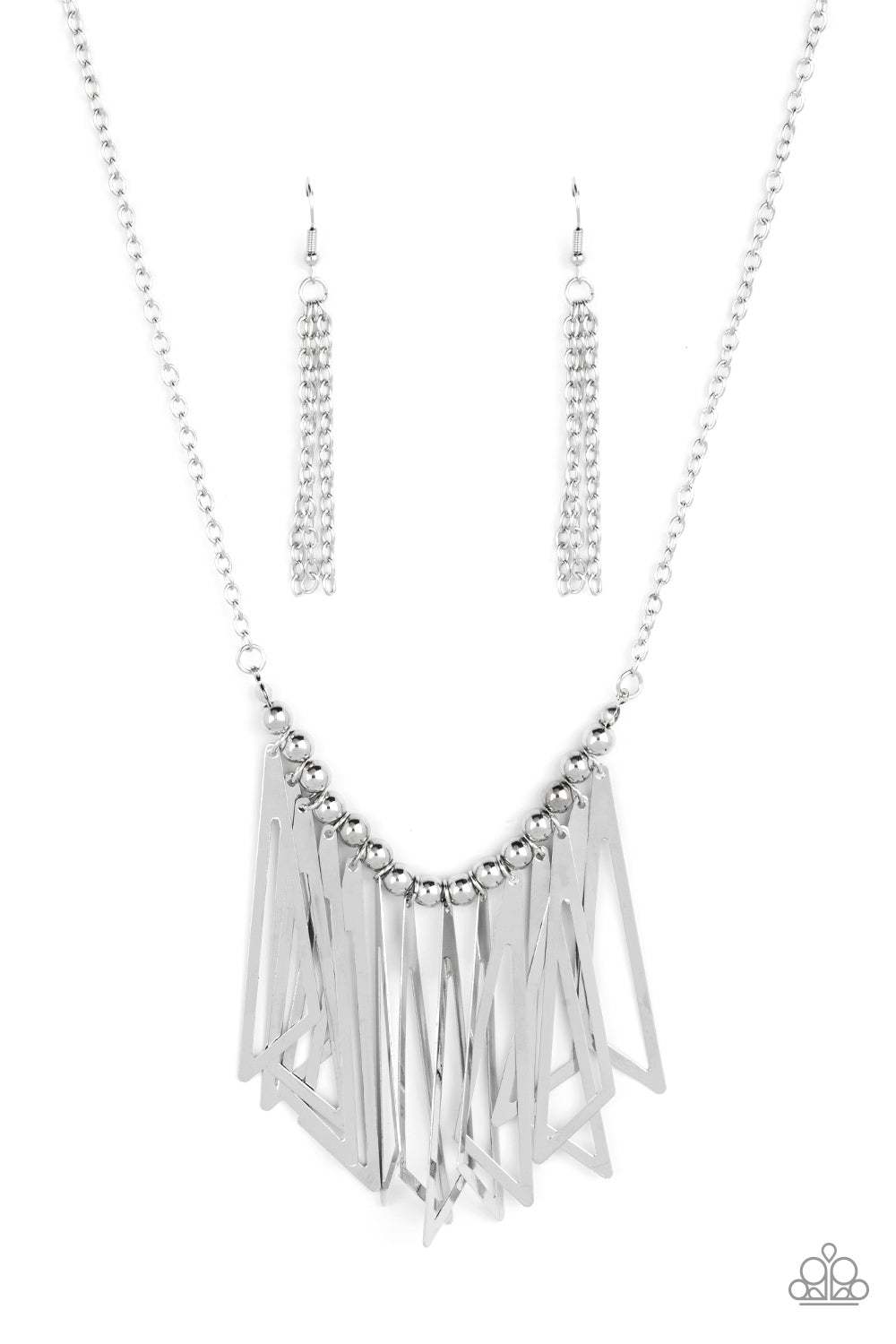 Industrial Jungle - silver - Paparazzi necklace