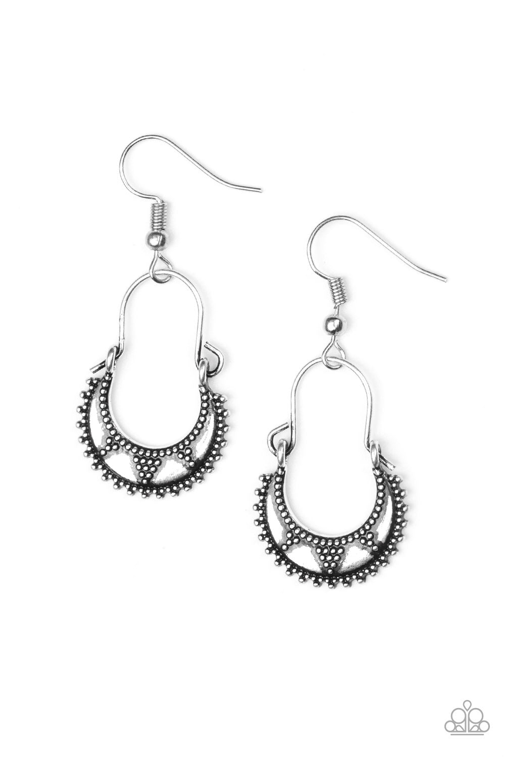Industrially Indigenous - silver - Paparazzi earrings
