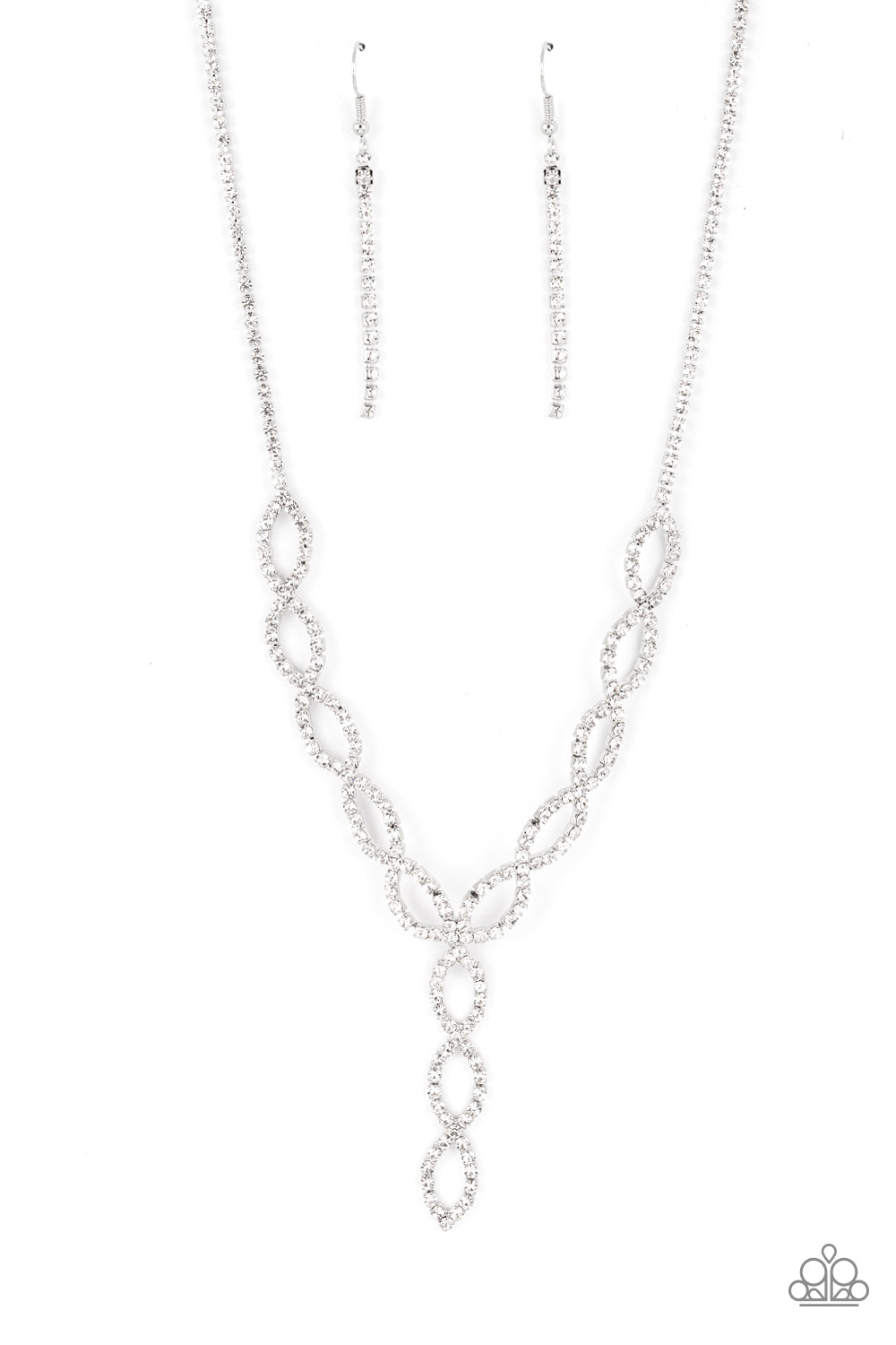 Infinitely Icy - white - Paparazzi necklace