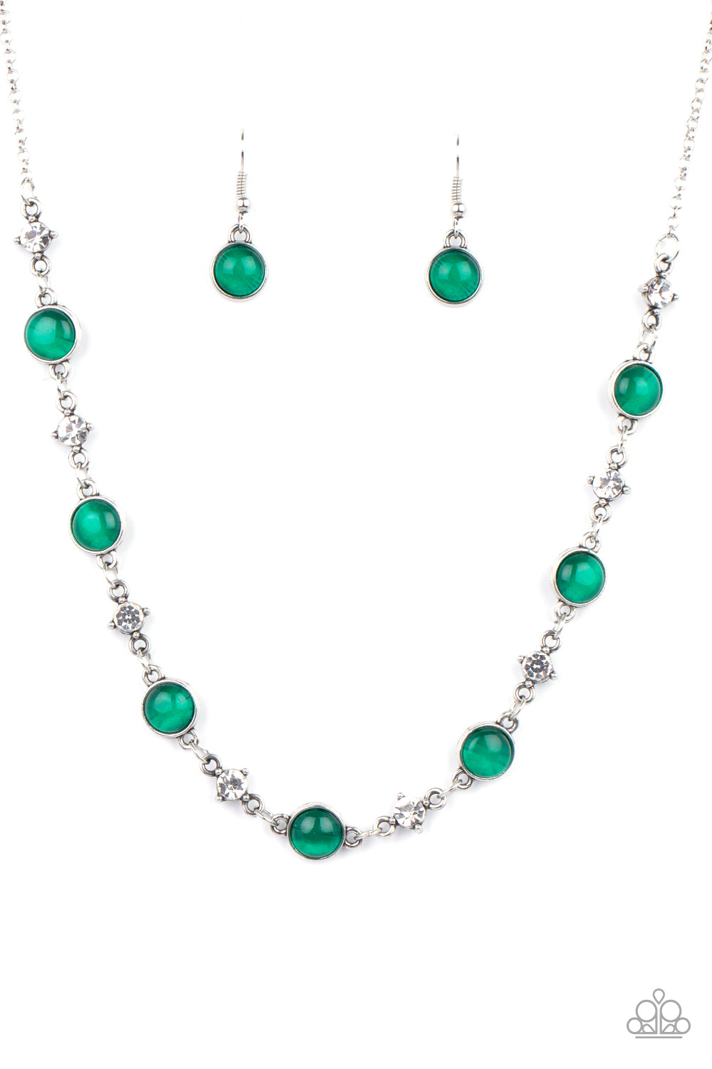 Inner Illumination - green - Paparazzi necklace